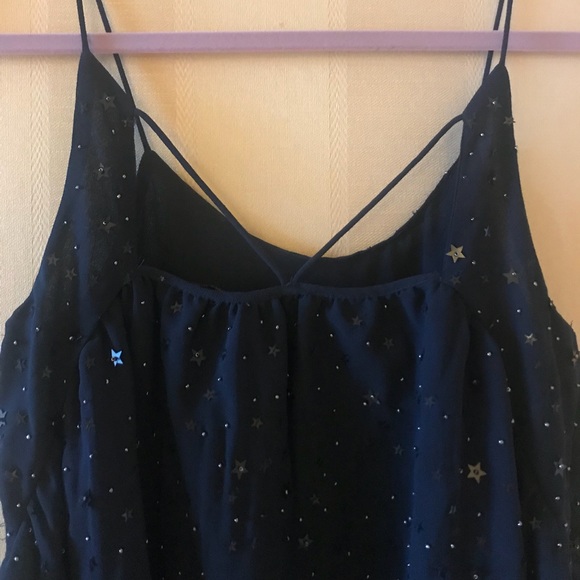MANGO Navy Star Pattern Top - Picture 8 of 8